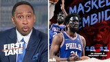 First Take | Stephen A. praises Joel Embiid returns as a soldier to help 76ers beat Heat in Game 3