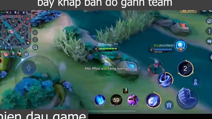 bay khắp bản đồ gánh team p3 #chiendaugame