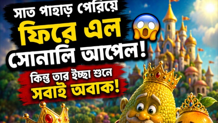 🍎✨ শেষ ইচ্ছাটা ছিল নিজের জন্য নয়… সবার জন্য! #FruitStory #FairyTale #3DCartoon #BanglaStory #Shorts