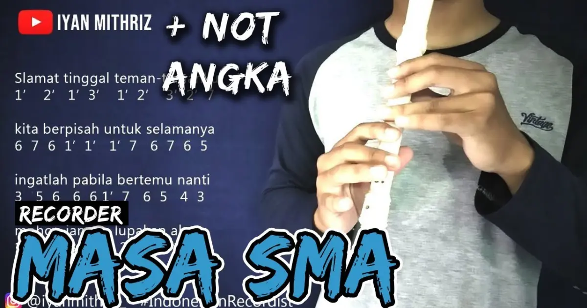 Not Angka MASA SMA - Angel 9 Band | Recorder Cover Indonesia - Bstation