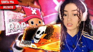 (One Piece) Canção Solo | Brook | Basara & Rap do Chopper | Flores de Cerejeira | Enygma 73 #react