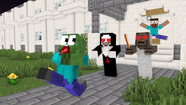 Monster School : VALENTINE'S DAY HORROR CHALLENGE - Funny Minecraft Animation