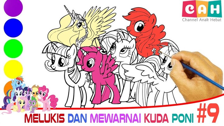 Mari Menggambar dan Mewarnai Kuda Poni Bersama dengan Mudah | Menggambar, Mewarnai untuk Balita, #9