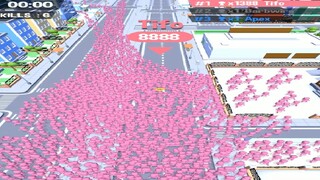 Crowd City World Record Map Control: 100.00% Score:1453