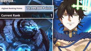 RANK 1, 76 MILLION DAMAGE IN WORLD BOSS & HOW I DID IT! | Black Clover Mobile