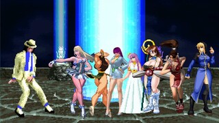 MUGEN KOF：Michael Jackson Teach beautiful girls to dance