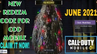 *June 2021* Call Of Duty Mobile New Redeem Code | Cod Mobile Redeem Code Garena