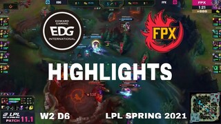 Highlight EDG vs FPX All Game LPL Mùa Xuân 2021 | LPL Spring 2021 | Edward Gaming vs FunPlus Phoenix