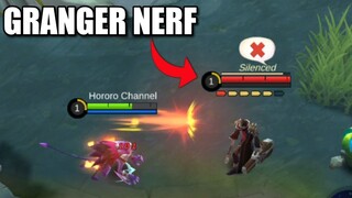 CC TEST ON GRANGER NERF