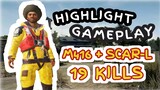 PUBGM Highlight Gameplay | Kombinasi M416 + SCAR-L 19 KILLS!!