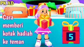Cara memberi kotak hadiah gratis ke teman kita di PK XD Update Musim Salju atau Event Natal