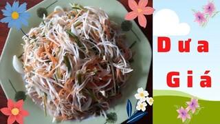 Bạn Đã Thử Món Ngon Này Chưa.Cách Làm Dưa Giá Muối Ngon Giòn. How to make delicious pickled pickles.