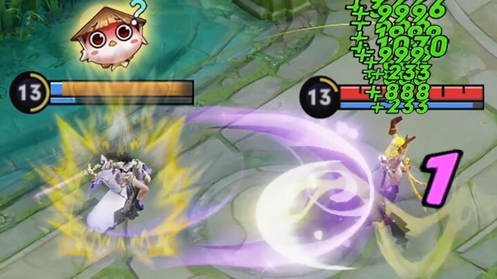 Honor of Kings Funny Moments: Luna's moves are fierce as a tiger—laugh out loud, she filled the oppo