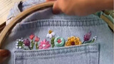 #ThisisTheCharmofEmbroidery# A simple and beautiful embroidery idea ~ all I need is a pair of such s