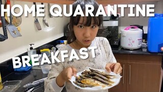 Cooking breakfast during Home quarantine