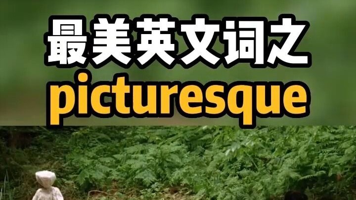 最美英文词之“picturesque”,猜下什么意思