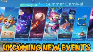 FREE SKIN AND FREE BATTLE EMOTE, KOF SKIN EVENTS IN MOBILE LEGENDS | SUMMER CARNIVAL EVENT