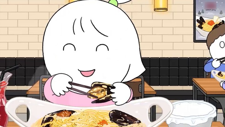 [Food broadcast animation] The new semester starts with eating Marg pizza, pizza, corn pizza, and ch