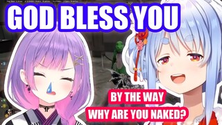 Pekora Instantly says GOD BLESS YOU to Towa's Sneeze 【Hololive English Sub】