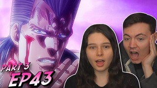 Jojo's Bizarre Adventure Part 3 Ep 43 REACTION & REVIEW!!