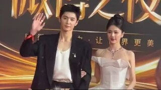 Red Carpet ~ Bailu & Chen Zheyuan at weibo night 2024