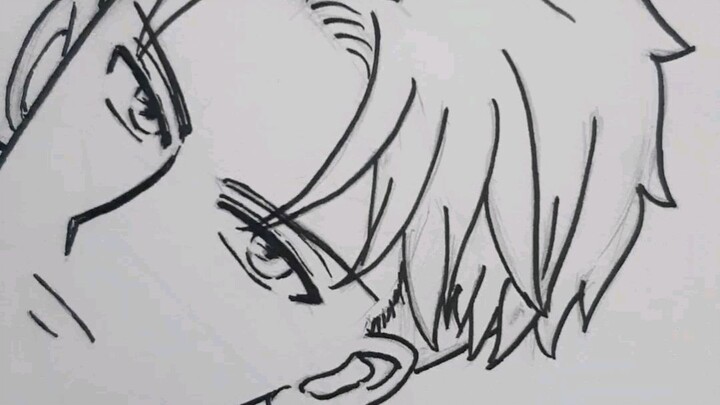 Drawing Loid Forger, Spy x Family
