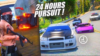 24 JAM DIKEJAR POLISI HOT PURSUIT SKYLINE GTR R34 DI GTA 5 ROLEPLAY