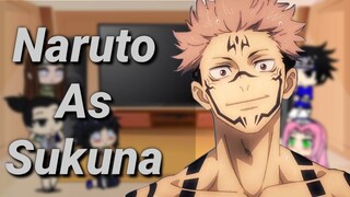 Amigos do naruto reagindo a Naruto as Sukuna