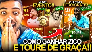 VAZOU NOVO EVENTO! 😱 COMO GANHAR ZICO, RAMOS & TOURE DE GRAÇA E GARANTIDO 🤯🔥 - FC MOBILE 2024