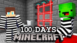 Escaping from a 100 DAYS PRISON in Minecraft!