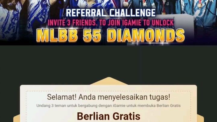 DM MLBB GRATIS. BURUAN AMBIL SEBELUM EVENT BRAHIR.