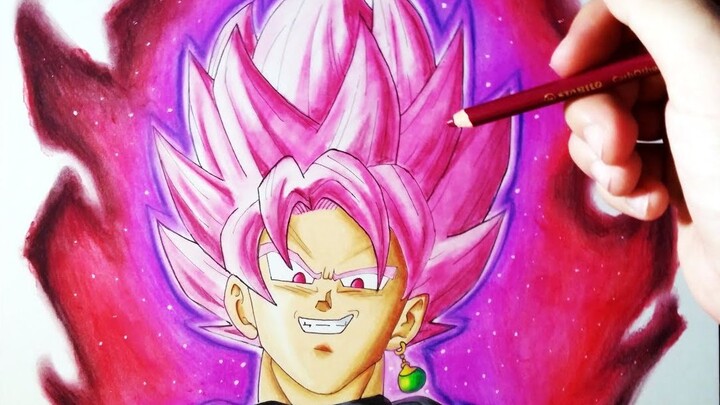 Họa sĩ người Tây Ban Nha hướng dẫn bạn cách vẽ Black Goku Super Saiyan Ajin Pink Form!!