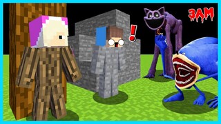 MIPAN & ZUZUZU BERSEMBUNYI DARI SHIN SONIC EXE & CATNAP POPPY PLATIME DI MINECRAFT! SEREM BANGET
