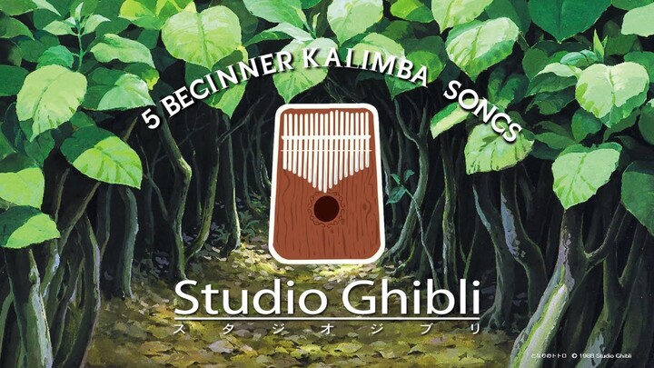 5 Easy Beginner Studio Ghibli Kalimba Songs Tutorial