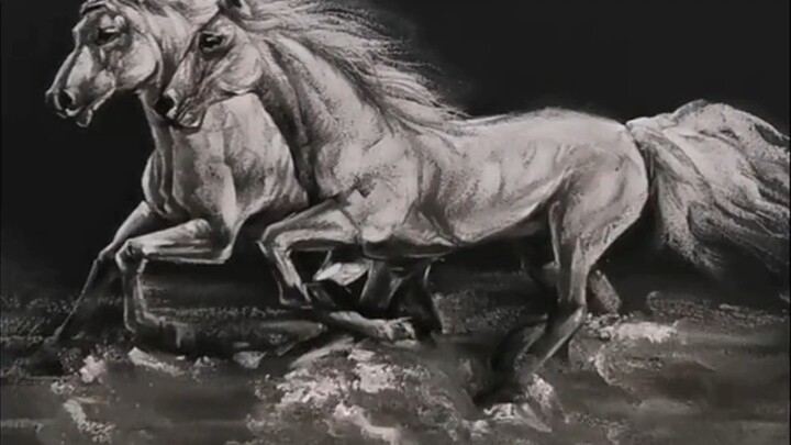 Dulu ada Ma Liang dengan kuas ajaibnya, kini ada guru seni SMP yang mahir sekali melukis menggunakan