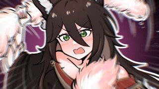 Fox tail charming eyes