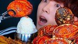 ASMR home-made spicy steamed abalone eating show