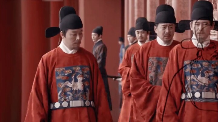 "When the sound of the hanging water sounded, the officials of the Ming Dynasty came on stage" [Ming