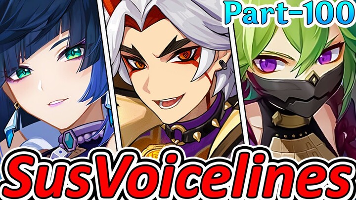 MOST Uncomfortable sequence of events | Genshin Impact SUS Voice lines Part-100 | Yelan, Itto, Kuki