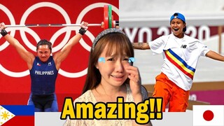 Japanese reaction to Margielyn Didal and Gold Medalist Hidilyn Diaz in Tokyo 2020