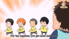 Bar..be..cue.. — Cute Chibi Moment in Haikyuu