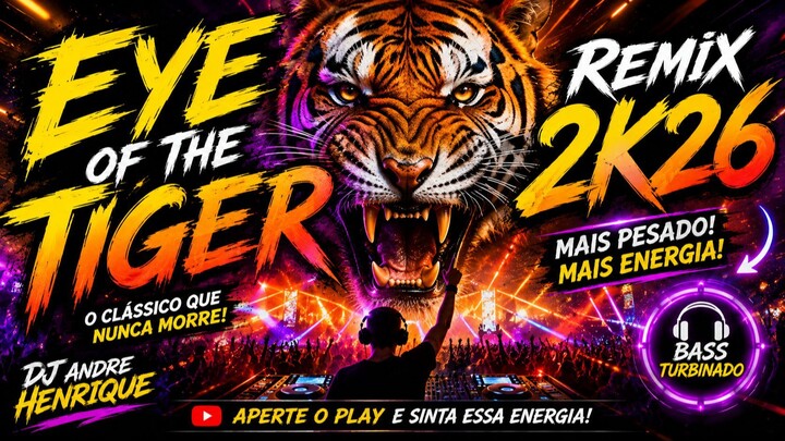 EYE OF THE TIGER REMIX 2K26 🐯🔥 ESSA BATIDA VAI TE PEGAR! #eyeofthetiger #remix2026 #remix