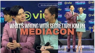 WHAT'S WRONG WITH SECRETARY KIM MEDIA CON PAULO AVELINO AND KIM CHIU #kimchiu #pauloavelino #kimpau