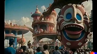 Amusement park generated by artificial intelligence AI, self-translation