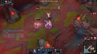 corki lấy hàng tiếp tế nhảy W vào đẩy trụ lén cực thông minh trong liên minh huyền thoại #game