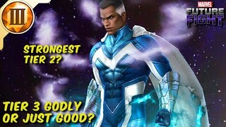 BLUE MARVEL gets GOKU POWERS!! Easy BURST DMG Combo! - Marvel Future Fight