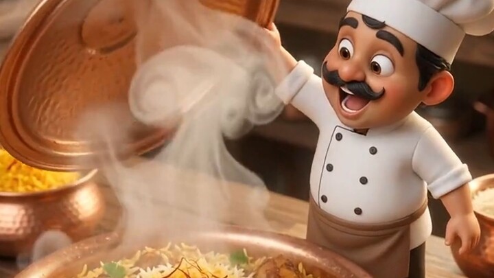 Tiny Chef Makes a GIANT Chicken Biryani! 🍗🔥 | Miniature Cooking ASMR #Shorts