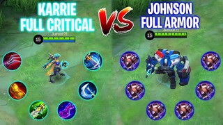 Karrie Full Critical Vs Johnson Full Blade Armor