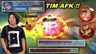 PICK FANNY TIM MALAH AFK, FANNY AUTO LOCK HYPER MUSUH SAMPE GA BISA FARMING !!