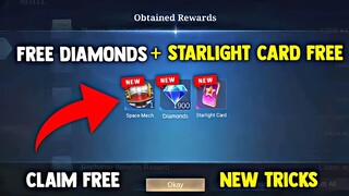 NEW! HOW TO GET FREE STARLIGHT CARD AND DIAMONDS! LEGIT! (CLAIM NOW!) | MOBILE LEGENDS 2022